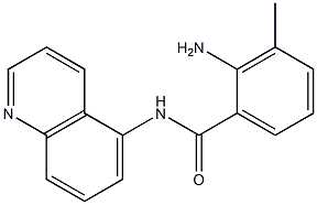 2-amino-3-methyl-N-(quinolin-5-yl)benzamide 结构式