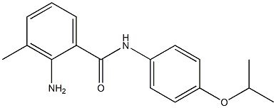 2-amino-3-methyl-N-[4-(propan-2-yloxy)phenyl]benzamide 结构式