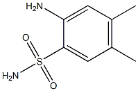 2-amino-4,5-dimethylbenzene-1-sulfonamide 结构式