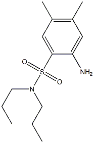 2-amino-4,5-dimethyl-N,N-dipropylbenzene-1-sulfonamide 结构式