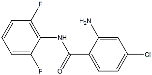 2-amino-4-chloro-N-(2,6-difluorophenyl)benzamide 结构式