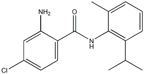 2-amino-4-chloro-N-[2-methyl-6-(propan-2-yl)phenyl]benzamide 结构式