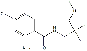 2-amino-4-chloro-N-{2-[(dimethylamino)methyl]-2-methylpropyl}benzamide 结构式