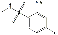 2-amino-4-chloro-N-methylbenzene-1-sulfonamide 结构式