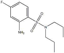 2-amino-4-fluoro-N,N-dipropylbenzene-1-sulfonamide 结构式