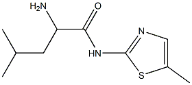 2-amino-4-methyl-N-(5-methyl-1,3-thiazol-2-yl)pentanamide 结构式