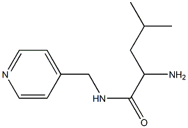 2-amino-4-methyl-N-(pyridin-4-ylmethyl)pentanamide 结构式