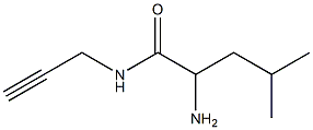 2-amino-4-methyl-N-prop-2-ynylpentanamide 结构式