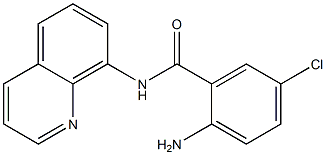 2-amino-5-chloro-N-(quinolin-8-yl)benzamide 结构式