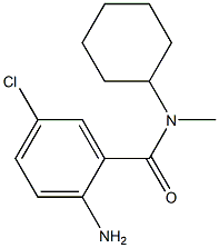 2-amino-5-chloro-N-cyclohexyl-N-methylbenzamide 结构式