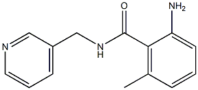 2-amino-6-methyl-N-(pyridin-3-ylmethyl)benzamide 结构式