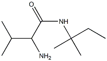 2-amino-N-(1,1-dimethylpropyl)-3-methylbutanamide 结构式