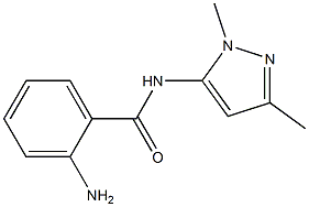 2-amino-N-(1,3-dimethyl-1H-pyrazol-5-yl)benzamide 结构式