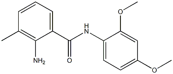 2-amino-N-(2,4-dimethoxyphenyl)-3-methylbenzamide 结构式