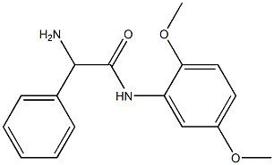 2-amino-N-(2,5-dimethoxyphenyl)-2-phenylacetamide 结构式