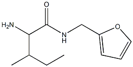 2-amino-N-(2-furylmethyl)-3-methylpentanamide 结构式