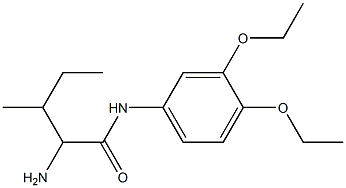 2-amino-N-(3,4-diethoxyphenyl)-3-methylpentanamide 结构式