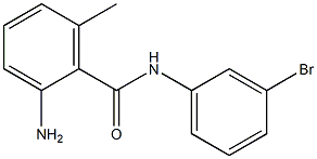 2-amino-N-(3-bromophenyl)-6-methylbenzamide 结构式