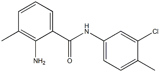 2-amino-N-(3-chloro-4-methylphenyl)-3-methylbenzamide 结构式