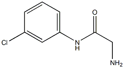 2-amino-N-(3-chlorophenyl)acetamide 结构式