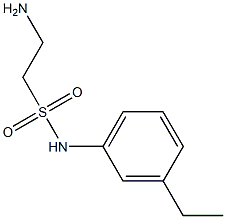 2-amino-N-(3-ethylphenyl)ethanesulfonamide 结构式