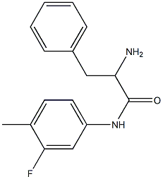 2-amino-N-(3-fluoro-4-methylphenyl)-3-phenylpropanamide 结构式