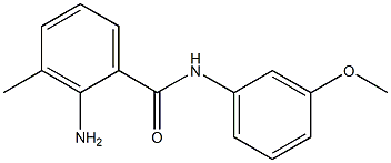 2-amino-N-(3-methoxyphenyl)-3-methylbenzamide 结构式