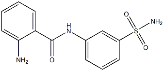 2-amino-N-(3-sulfamoylphenyl)benzamide 结构式