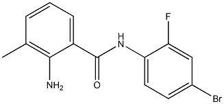 2-amino-N-(4-bromo-2-fluorophenyl)-3-methylbenzamide 结构式