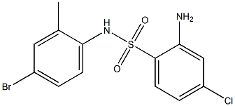 2-amino-N-(4-bromo-2-methylphenyl)-4-chlorobenzene-1-sulfonamide 结构式