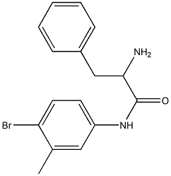 2-amino-N-(4-bromo-3-methylphenyl)-3-phenylpropanamide 结构式