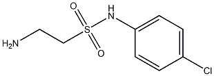 2-amino-N-(4-chlorophenyl)ethanesulfonamide 结构式