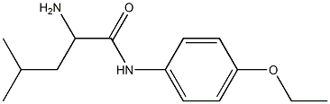 2-amino-N-(4-ethoxyphenyl)-4-methylpentanamide 结构式