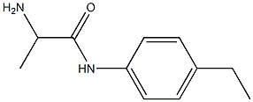 2-amino-N-(4-ethylphenyl)propanamide 结构式