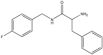 2-amino-N-(4-fluorobenzyl)-3-phenylpropanamide 结构式