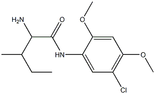 2-amino-N-(5-chloro-2,4-dimethoxyphenyl)-3-methylpentanamide 结构式