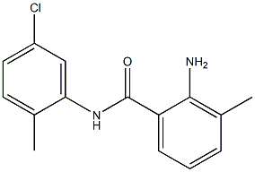 2-amino-N-(5-chloro-2-methylphenyl)-3-methylbenzamide 结构式