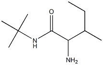 2-amino-N-(tert-butyl)-3-methylpentanamide 结构式