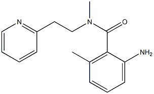 2-amino-N,6-dimethyl-N-[2-(pyridin-2-yl)ethyl]benzamide 结构式