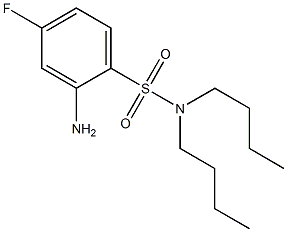 2-amino-N,N-dibutyl-4-fluorobenzene-1-sulfonamide 结构式