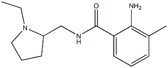 2-amino-N-[(1-ethylpyrrolidin-2-yl)methyl]-3-methylbenzamide 结构式