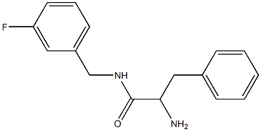 2-amino-N-[(3-fluorophenyl)methyl]-3-phenylpropanamide 结构式