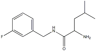 2-amino-N-[(3-fluorophenyl)methyl]-4-methylpentanamide 结构式