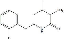 2-amino-N-[2-(2-fluorophenyl)ethyl]-3-methylbutanamide 结构式