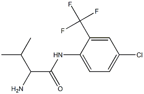 2-amino-N-[4-chloro-2-(trifluoromethyl)phenyl]-3-methylbutanamide 结构式