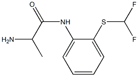 2-amino-N-{2-[(difluoromethyl)thio]phenyl}propanamide 结构式