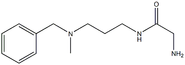 2-amino-N-{3-[benzyl(methyl)amino]propyl}acetamide 结构式