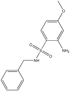 2-amino-N-benzyl-4-methoxybenzene-1-sulfonamide 结构式