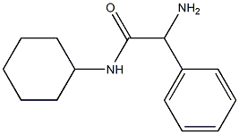 2-amino-N-cyclohexyl-2-phenylacetamide 结构式