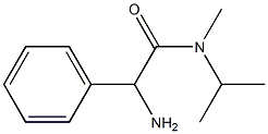 2-amino-N-isopropyl-N-methyl-2-phenylacetamide 结构式